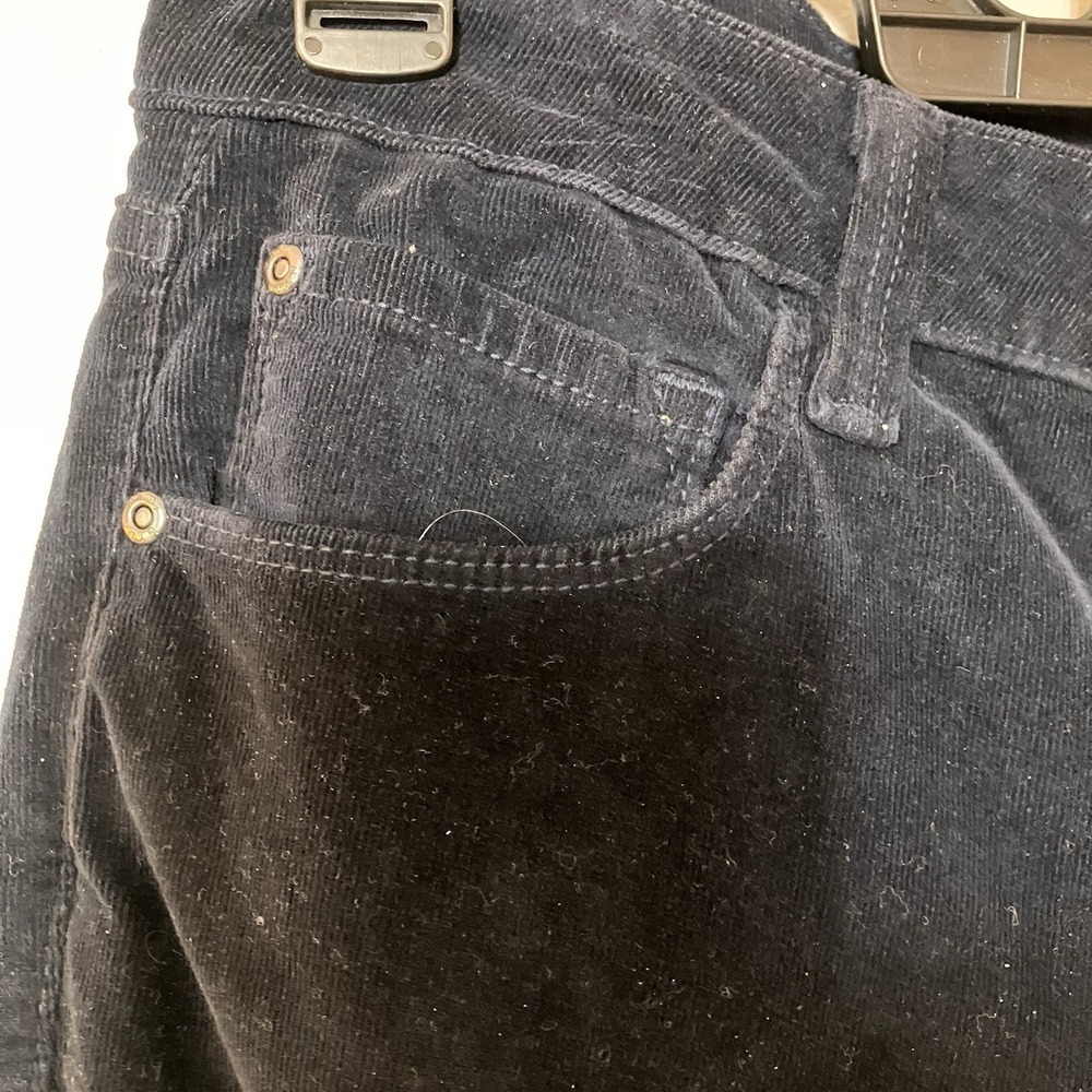 NWT NYDJ Straight Leg Corduroy Pants Navy Blue Size 14W Thin Wale Stretch 34x31 - Picture 5 of 15